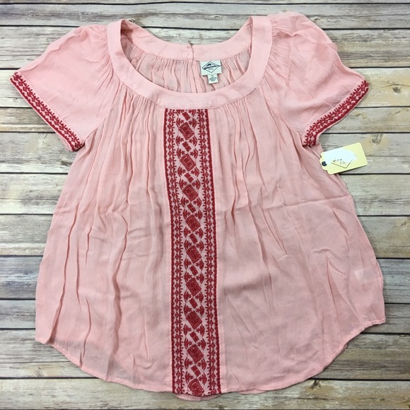 St John’s Bay peach embroidery tunic - Picture 1 of 4